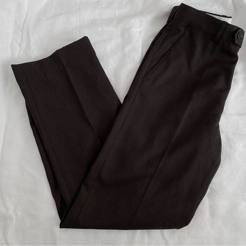 Brown Pin-striped Trousers/Dress Pants
